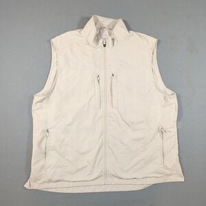 SCOTTeVEST Travel Vest Men XXL Tan TEC Multi-Pocket Utility Full Zip